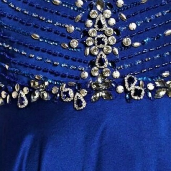 Royal Blue Mac Duggal Gown 16w - Picture 3 of 5